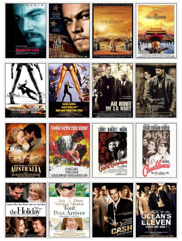 Recycled Movie Poster Theme Design Recycled Movie Poster Theme Design