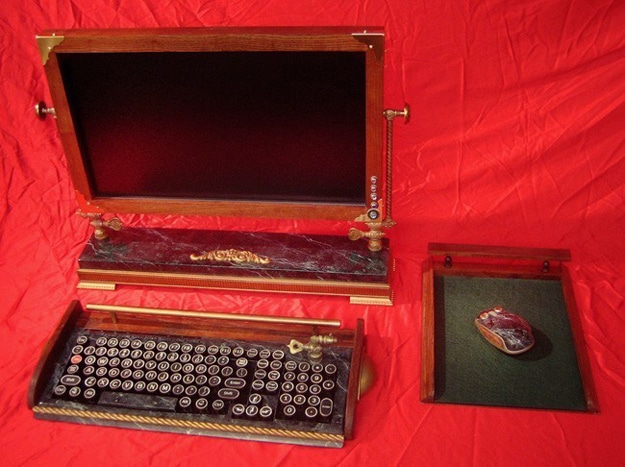 Steampunk Monitor Keyboard Design 5 Computer Steampunk One Of Kind