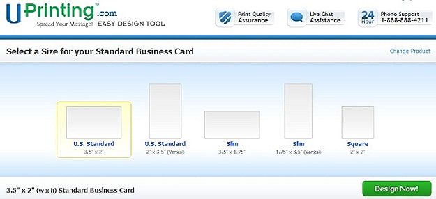 Uprinting Easy Design Tool 2 Create Business Cards Like Pro