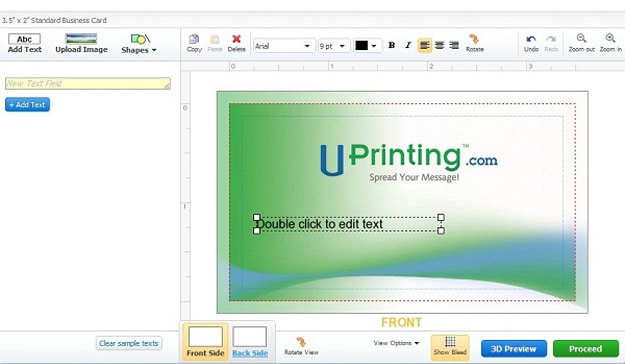Uprinting Easy Design Tool 3 Create Business Cards Like Pro