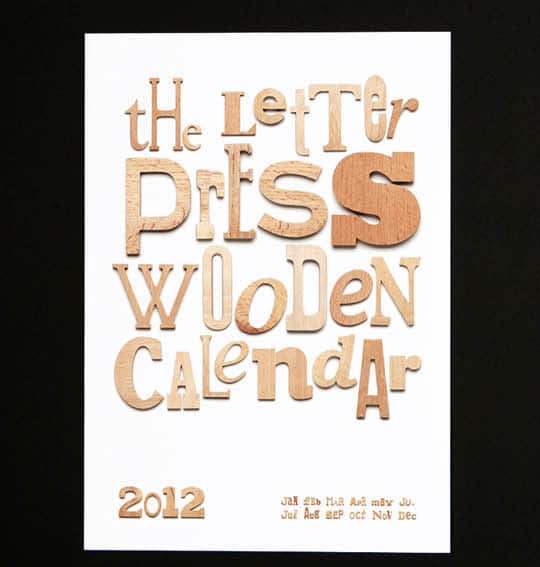 2012 Creative Calendar Designs 20 Desginers Make Fun Calendars