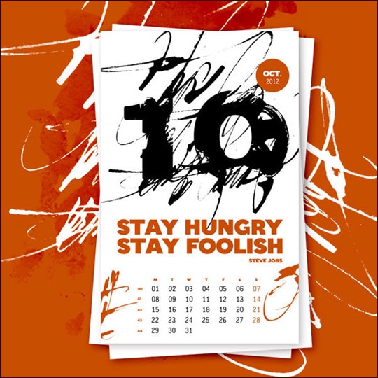 2012 Creative Calendar Designs 25 Designers Make Fun Calendars