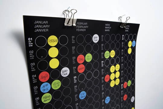 2012 Creative Calendar Designs 29 Designers Make Fun Calendars
