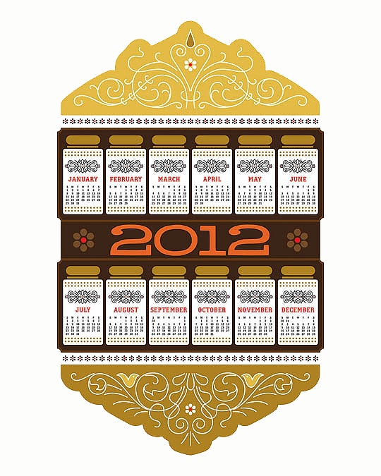 2012 Creative Calendar Designs 33 Designers Make Fun Calendars