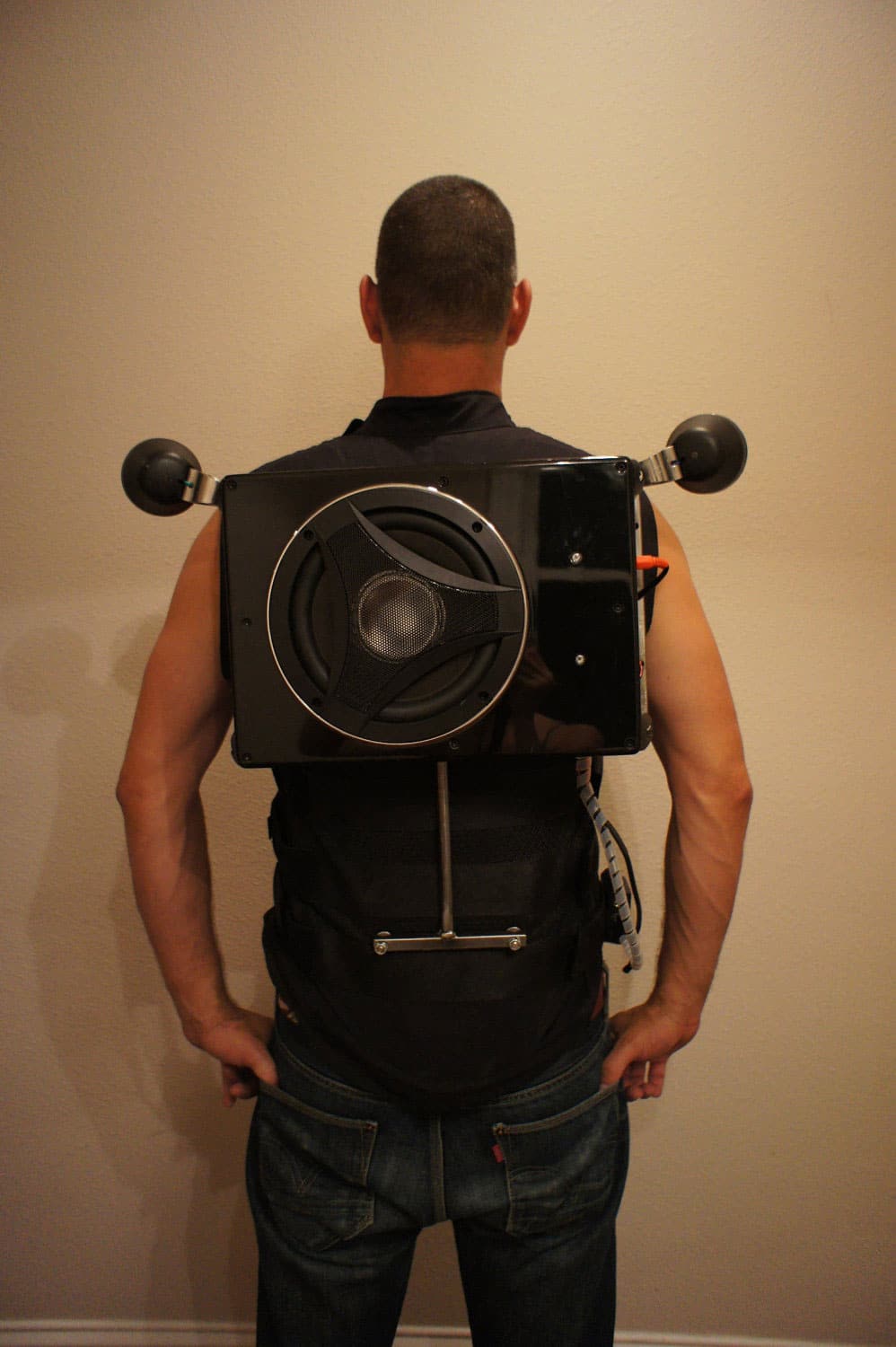 Boombox Backpack Speaker Vest Invention Boombox Backpack Speaker Vest Invention