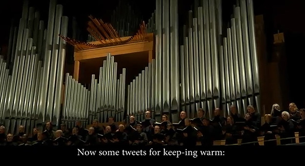 Choir Sings Their Tweets 1 Calvary Choir Twitter Song