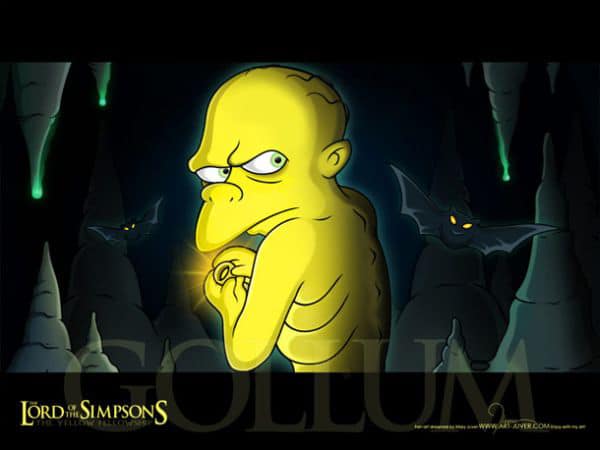 Lord Of The Simpsons 3 LOTR Simpsons Creative Mashup