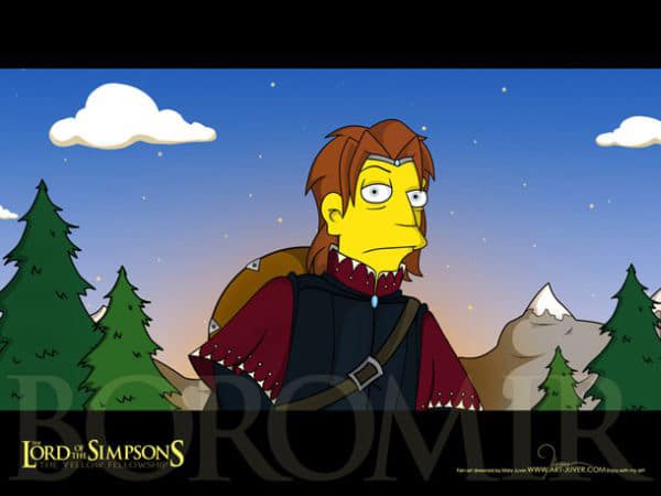 Lord Of The Simpsons 6 LOTR Simpsons Creative Mashup