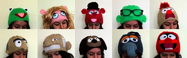 Muppet Knitted Handmade Hats 1 Kermit The Frog Hats