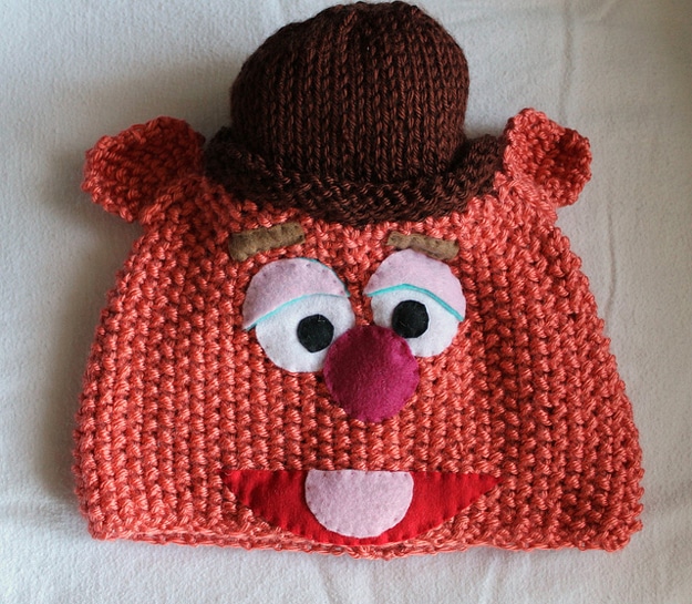 Muppet Knitted Handmade Hats 5 Gonzo Knit Craft Hat