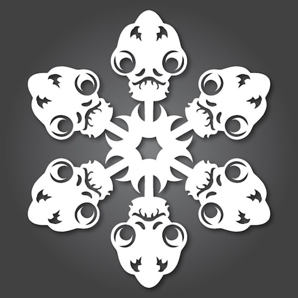 Papercraft Star Wars Snowflakes 4 DIY Paper Yoda Snowflake