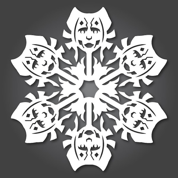 Papercraft Star Wars Snowflakes 6 DIY Paper Winter Snowflake