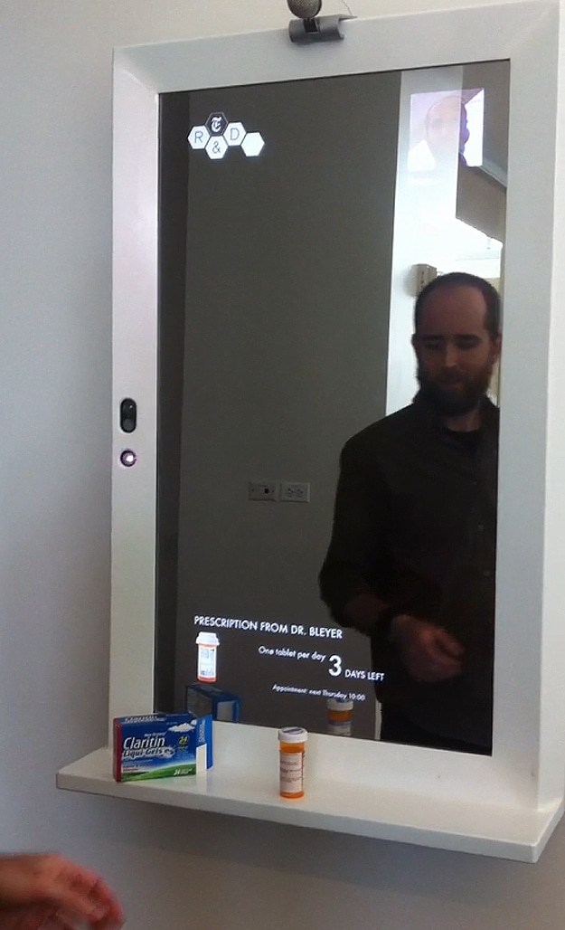 Social Bathroom Mirror Design 2 Twitter Facebook From The Loo