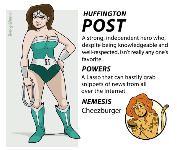 Social Media Websites As Superheroes