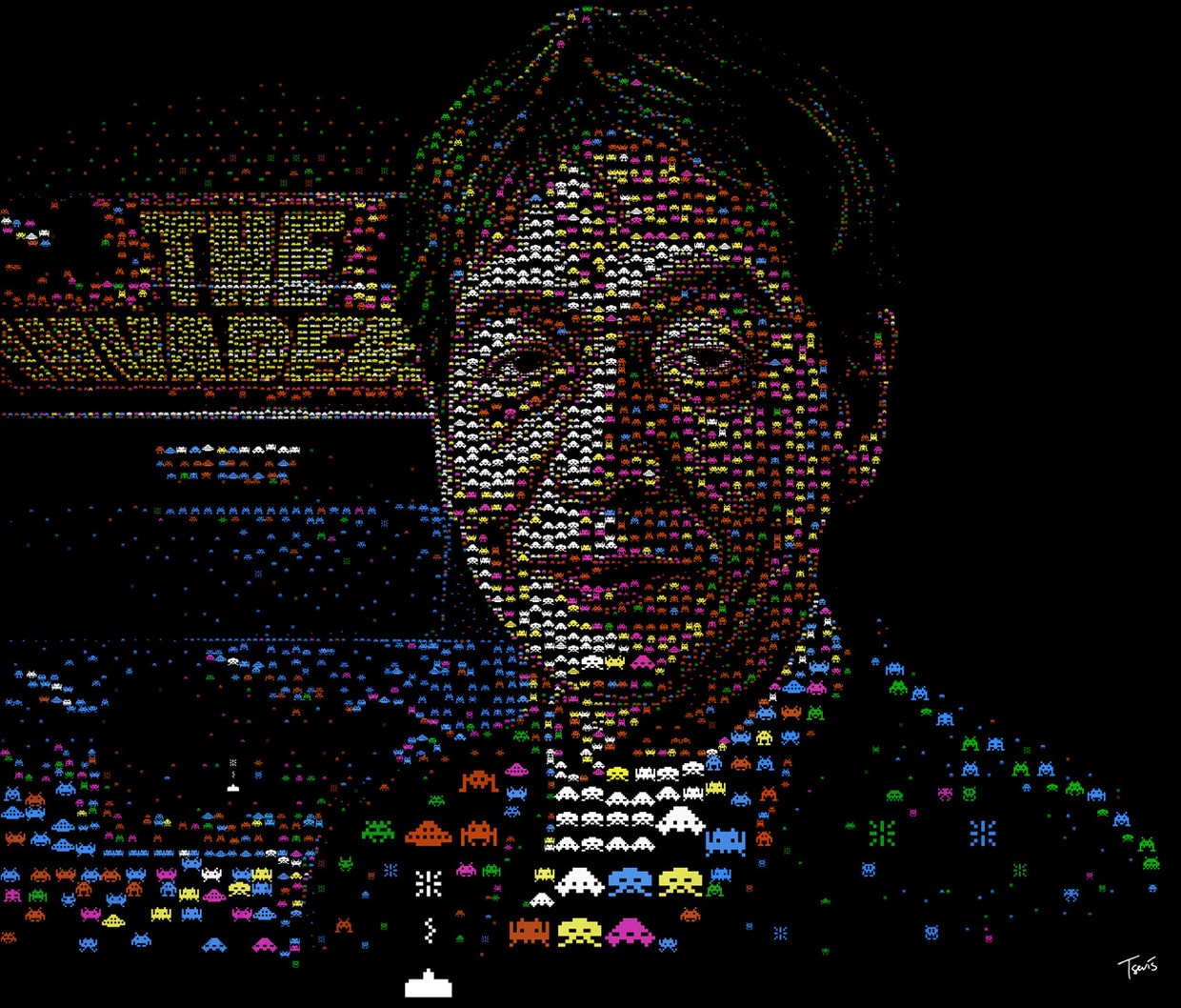 The Space Invaders 8-Bit Portrait The Space Invaders 8-Bit Portrait