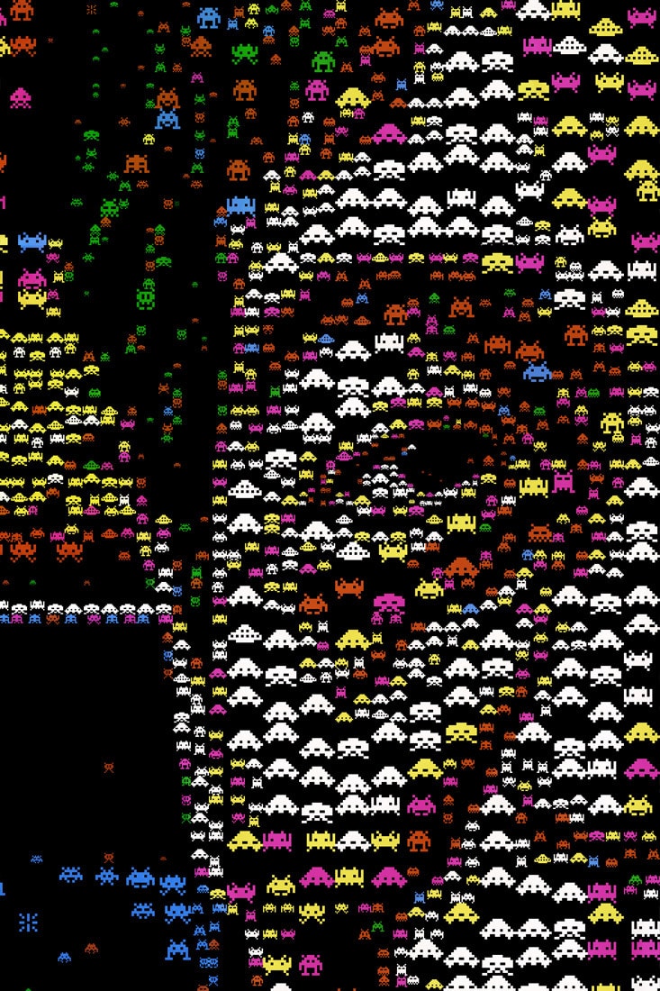 The Space Invaders 8-Bit Portrait The Space Invaders 8-Bit Portrait