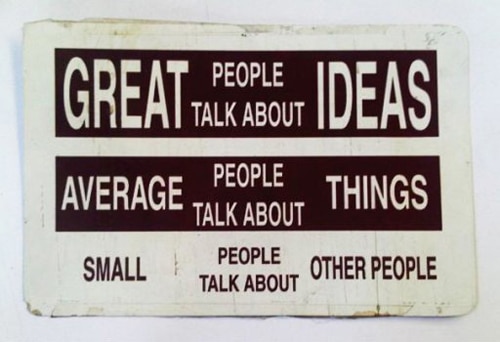 Great People Talk About Ideas