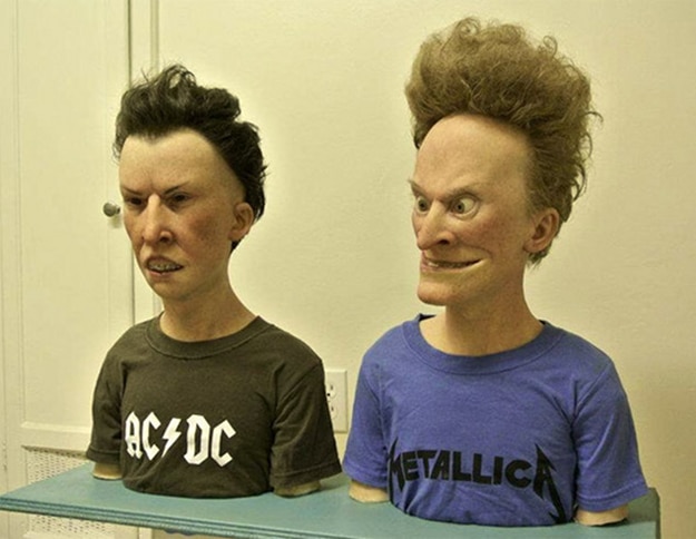 Beavis and Butthead Busts Hyper Realistic Handmade Sculptures