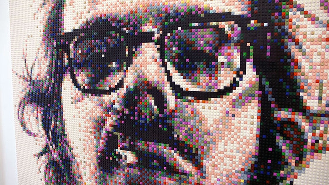 Chuck Close Lego Self Portrait