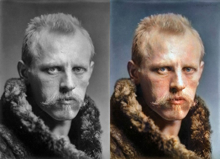 Legendary Photos Colorized In Photoshop Legendary Photos Colorized In Photoshop