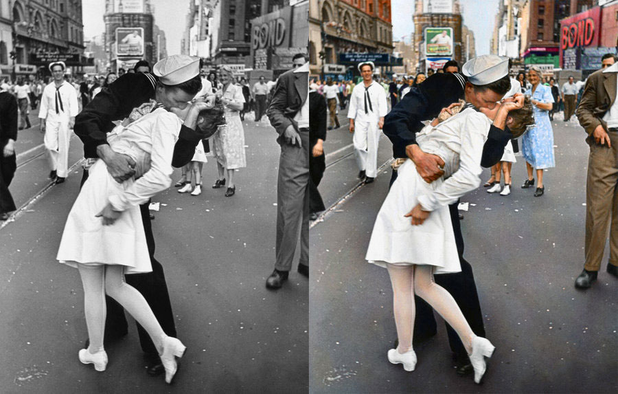 Legendary Photos Colorized In Photoshop Legendary Photos Colorized In Photoshop