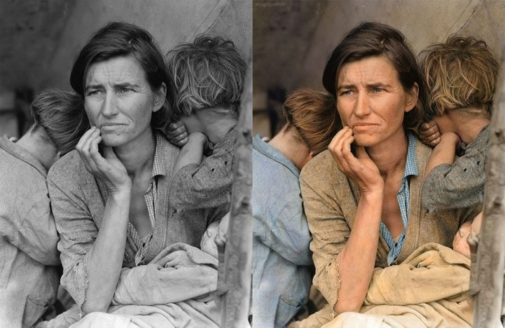 Legendary Photos Colorized In Photoshop - 4