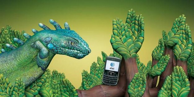 iguana foliage arms makeup