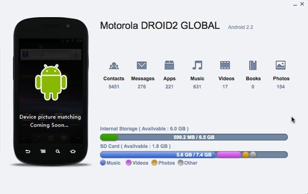Motorola Droid Global Screenshot