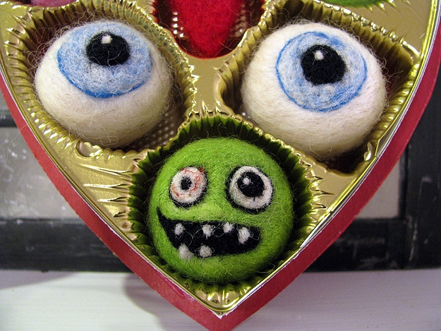 Needlefelt Zombie Valentines Candy Creative Crafting Valentines Day