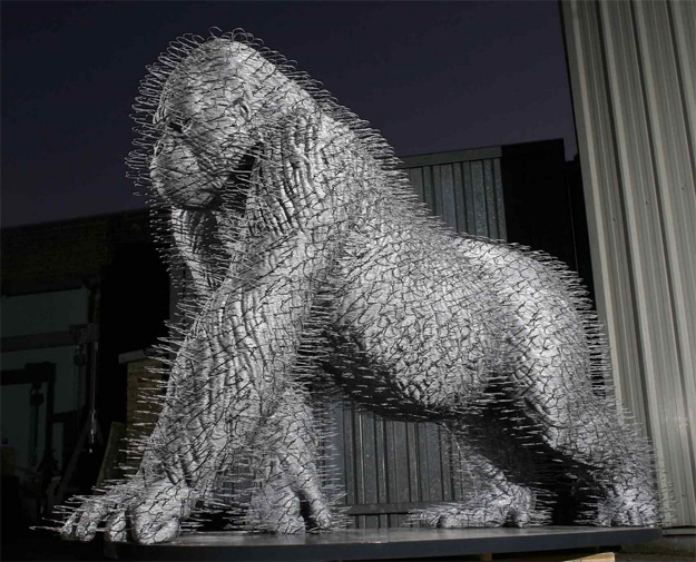 Razor Sharp Coat Hanger Sculptures Razor Sharp Coat Hanger Sculptures