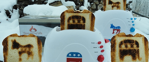 Republican Image Special Toaster President Barack Obama In Toast