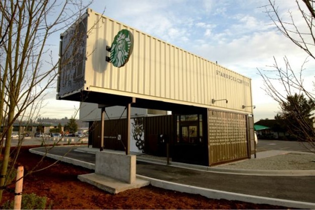 Starbucks Built From Recycled Cardboard