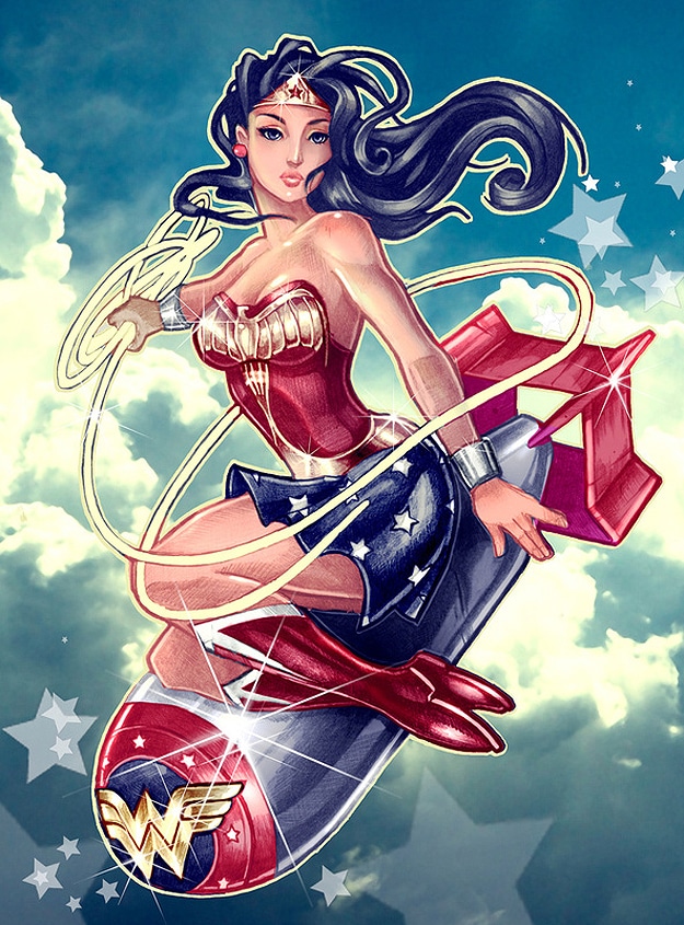 Tinkerbell Ariel Wonder Woman Women Superhero Images Art