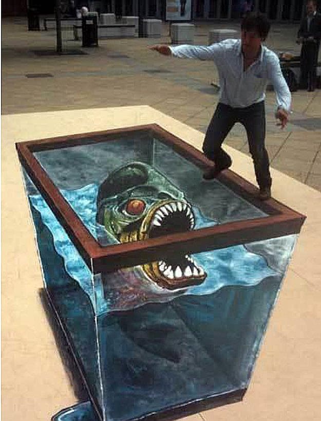 canvas art sea monster