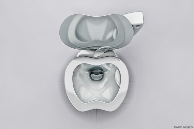 iPoo Apple Spoof Toilet Technology Enhanced Bathroom Experience