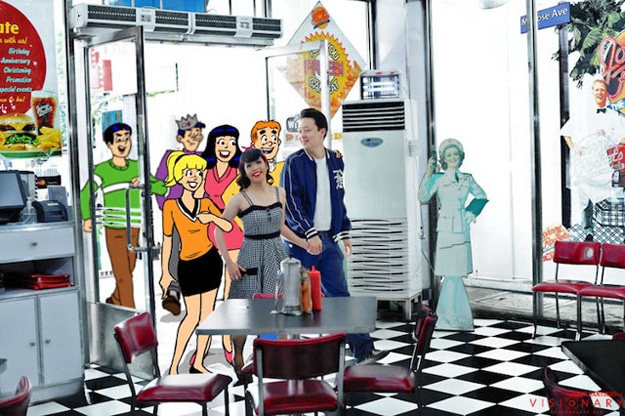 Creative Comic Book Engagement Photographs