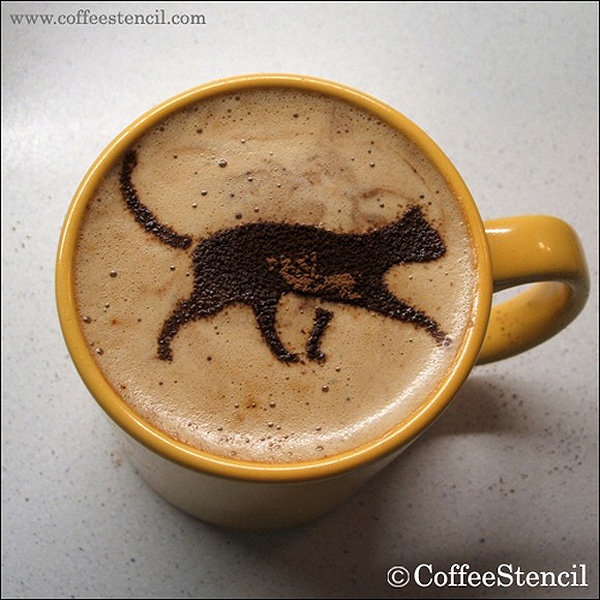 Latte Kitty Coffee Art