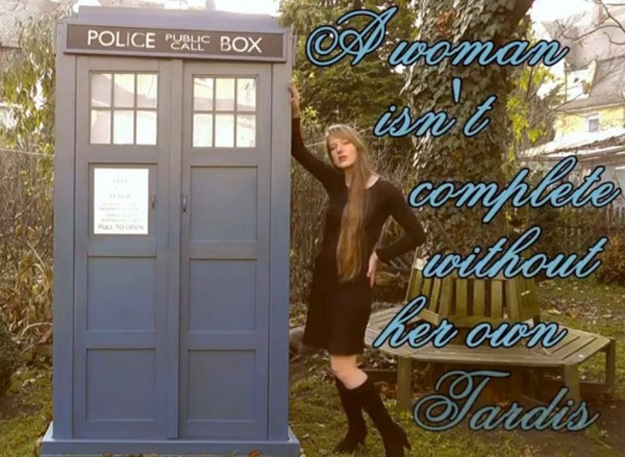 DIY Homemade Tardis Time Machine Every Woman Needs A TARDIS