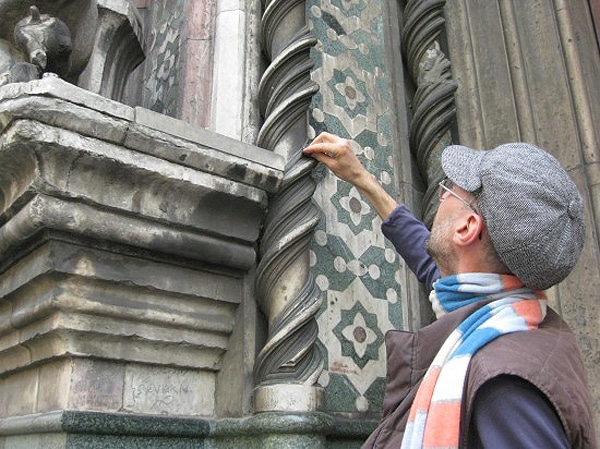 Painting-With-Pollution-Smog Man Paints With Pollution