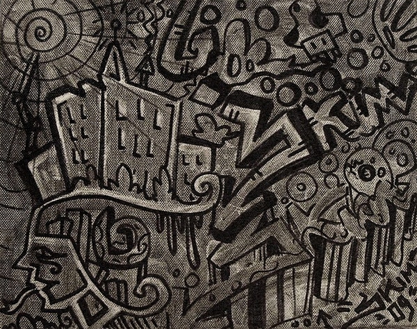 Painting-With-Pollution-Smog Man Paints With Pollution