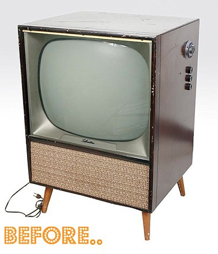 Old Fashioned Television Set 