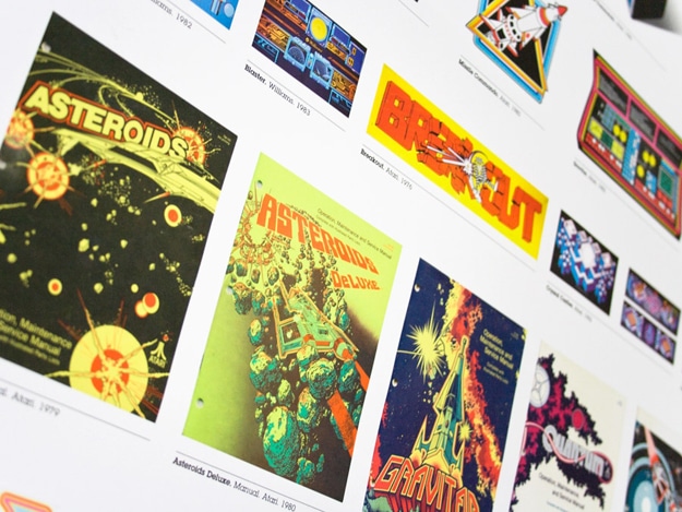 Retro-Vintage-Video-Game-Chart Space Invaders Pacman Donkey Kong