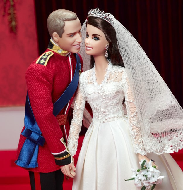Royal-Anniversary-Barbie-Dolls William and Kate Royal Barbies
