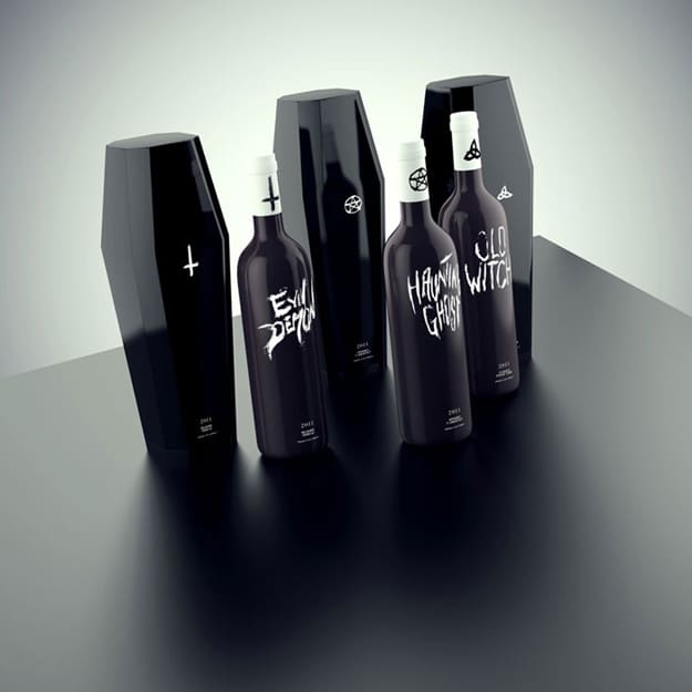 Unholy-Wine-Collection-Design Devil Zombie Wine Bottles