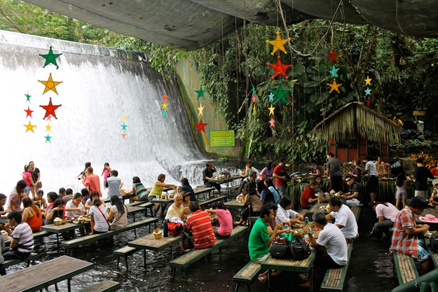 Restaurant At Base Of Waterfall