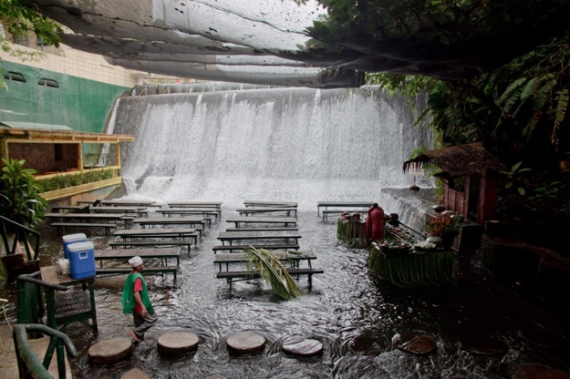 Restaurant At Base Of Waterfall