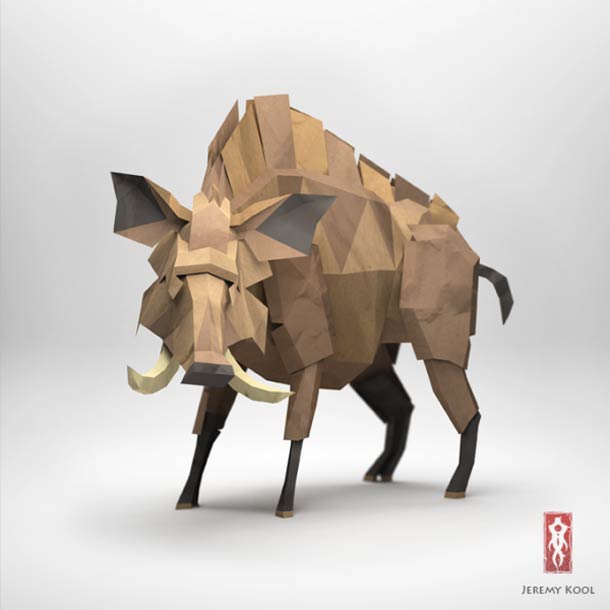 digital-paper-origami-animal-artwork