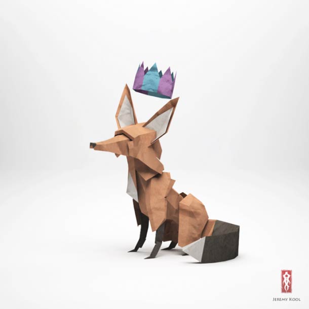 digital-paper-origami-animal-artwork