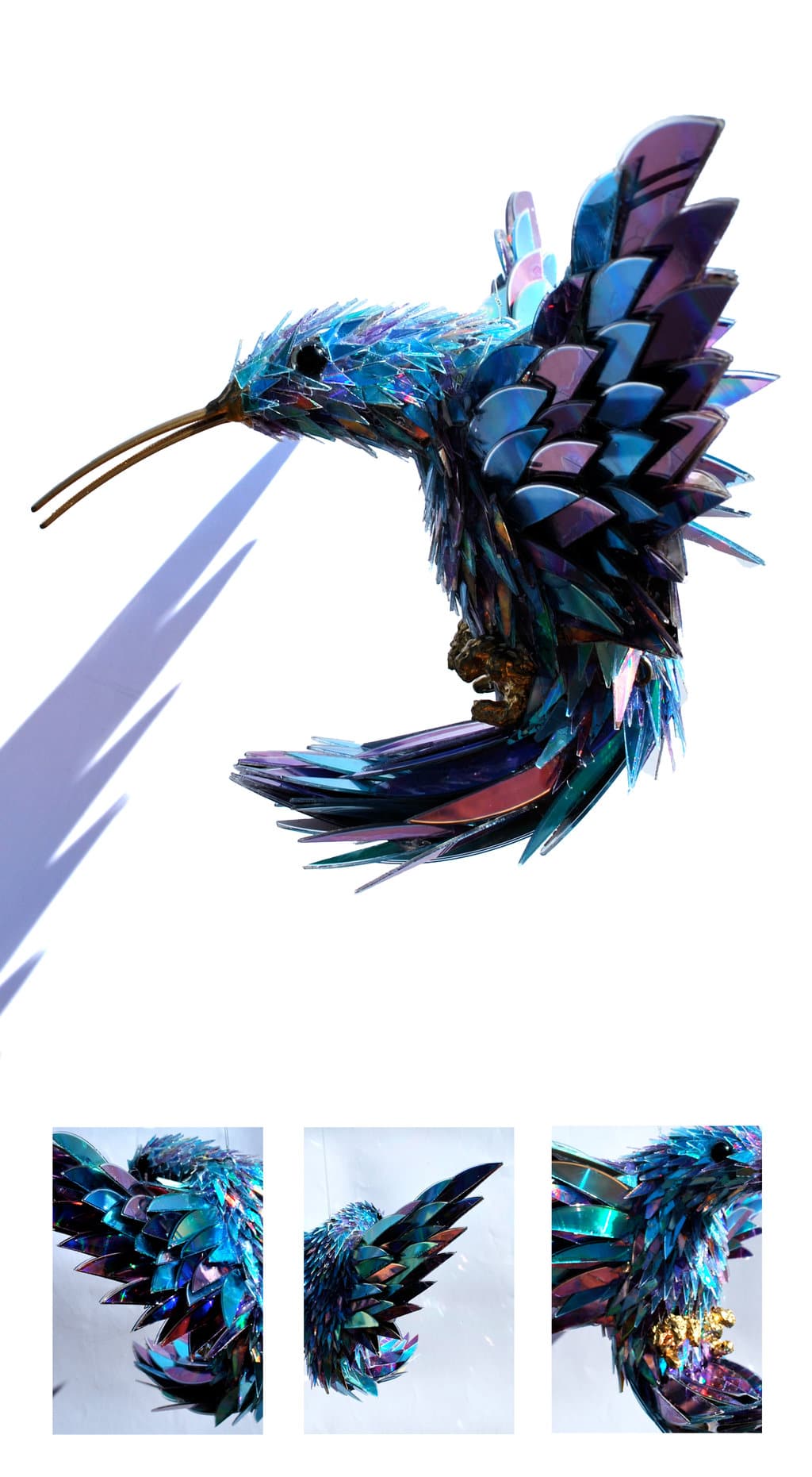 shattered-cd-animal-scultures shattered-cd-animal-scultures