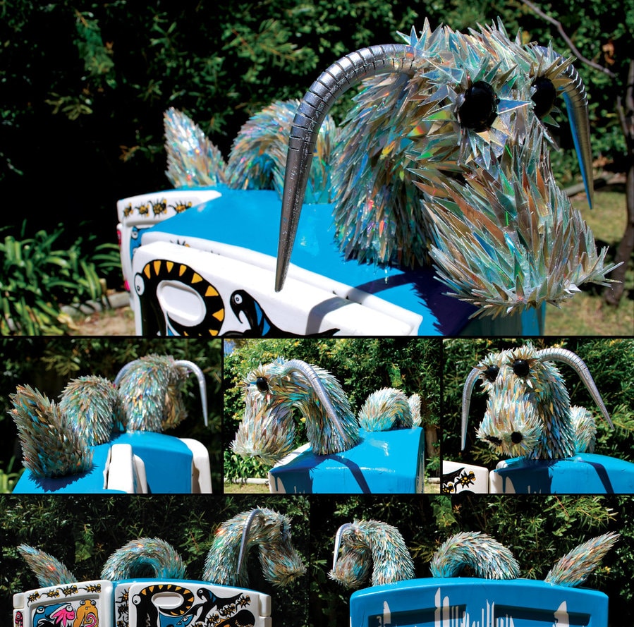 shattered-cd-animal-scultures shattered-cd-animal-scultures